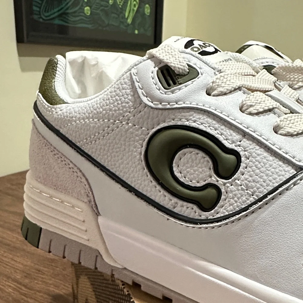 Coach Soho Sneaker in Olive/Optic White - Women's Size 7 - Picture 14 of 15